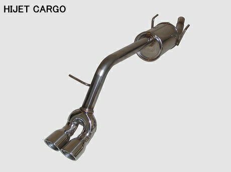 シフトスポーツハイゼットカーゴ S321V/S331V (H19/12〜H29/11) KF-VE (NA) 慶番マフラー 片側2本出し(ノーマルバンパー用)