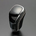 フェガーリクラウン 170系 ハイグレード Vタイプ スタンダードシフトノブ 黒木目ゴールド×シルバーユーロステッチ