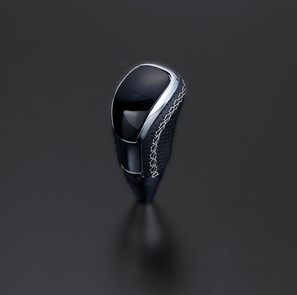 フェガーリカローラアクシオ 140系 ハイグレード Vタイプ ロングシフトノブ ピアノブラック×シルバーユ..