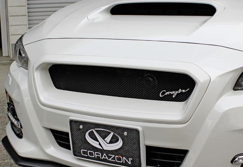 コラゾンレヴォーグ VM4/VMG A-C型 (STI除く) フロントグリルS FRP ダイヤモンドネット クリスタルブラ..