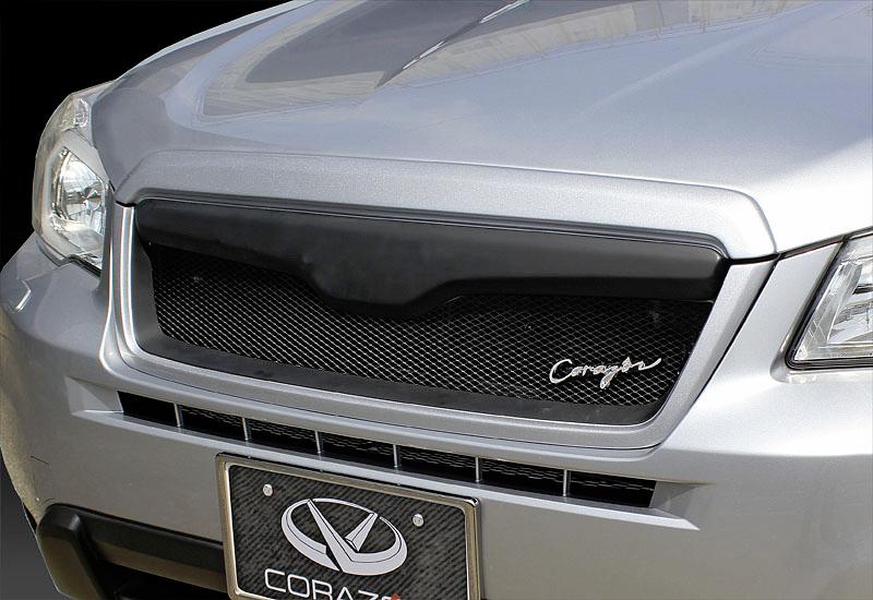 コラゾンフォレスター SJ5/SJG A型- フロントグリルS FRP ダイヤモンドネット クリスタルブラックシリカ