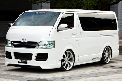 ギブソンハイエース 200系 1/2型 標準ボディ フロントバンパー GRAFAM 塗分け塗装済 (1E2) ダークグレーマイカメタリック