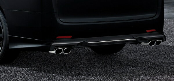 TRD ティーアールディーヴェルファイア 30 後期 リアバンパー+マフラー 除くSDナビ/インナーミラー付車..