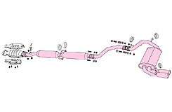 ステンマフラー【フジツボ】マフラー レガリス R CR-X EF6 CR-X 1.5X S62.09～H4.02 E-EF6 D15B 60.5φストレート W