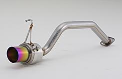 フジツボフジツボ FUJITSUBO マフラー A-K ムーヴ L575S ムーヴ コンテ カスタム NA 2WD H20.08〜H23.06 DBA-L575S KF-VE CVT車 AT車共通 カスタム専用 マッドガード カスタム用・リア 装着車共通 94φ ラウンドスラッシュ Gチタン