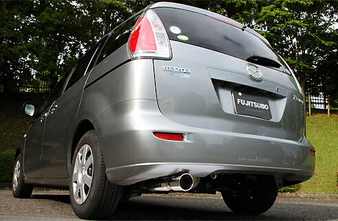 フジツボフジツボ FUJITSUBO マフラー A-S プレマシー CREW プレマシー 2.0 2WD H17.02〜H22.06 DBA-CREW LF-DE・LF-VD・LF-VE リアアンダースポイラー グレード標準 装着車共通 20S 20CSスマートエディション 20Cリミテッド共通 94φ ラウンドスラッシュ