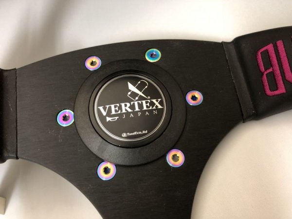 ステアリング 内装パーツ / その他【ティーアンドイー】VERTEX STEERING チタントルクスボルト 6 PICE SET (ヘッド トルクスタイプ 専用レンチ付) オーロラ