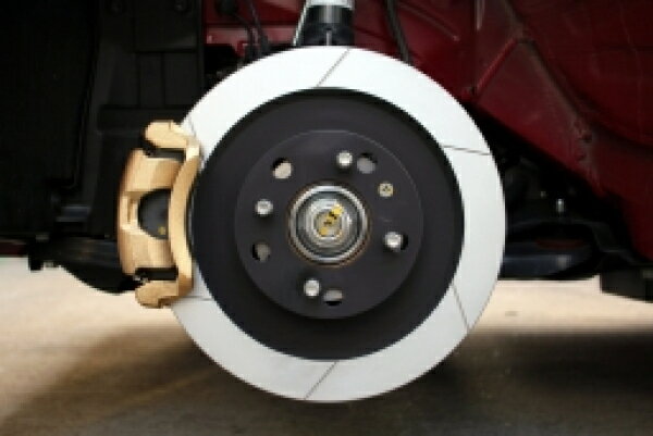 バックヤードN-BOX JF1/JF2 TURBO専用 290BIGローターキット ディスク：6本スリット入り カラー：ブラック