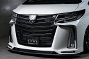 エクスクルージブ ゼウスアルファード 30 S 後期 GRACE LINE フロントハーフ (LED付属) 塗装済:070ホワイトパール(2)