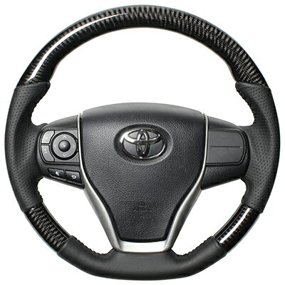 レアルヴォクシー 80系 2014/1〜 ステアリング ブラックカーボン ブラックステッチ