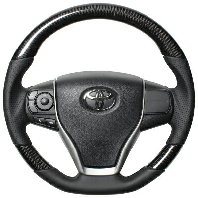 レアルアルティス AVV50N 後期 2014/9〜 ステアリング ブラックカーボン ブラックユーロステッチ