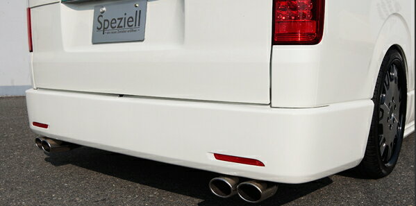 ハイエース 標準ボディ | リアバンパー【スぺジール】ハイエース 200系 1/2型 標準ボディ リアバンパー リフレクター付