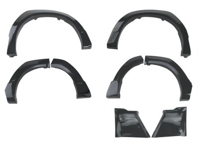 エヌアールディー ウエストデリカ D5 CV1W 後期 モディファイド オーバーフェンダー フロント35mm/リア30mmワイド (モールカラー ブラック) 塗装済 グラファイトグレーメタリック (U28)