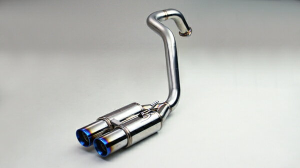 ガナドールランドクルーザープラド GDJ150W/151W (H27.6〜) Vertex 4WD/SUV (P.B.S搭載) マフラー テール：右W出し サークル チタニウム製 ブルー発色