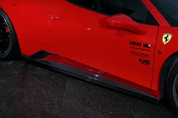 Ferrari 458 Italia | サイドステップフェラーリ 458イタリア サイドスカート 一部カーボン(別途 塗装必要)