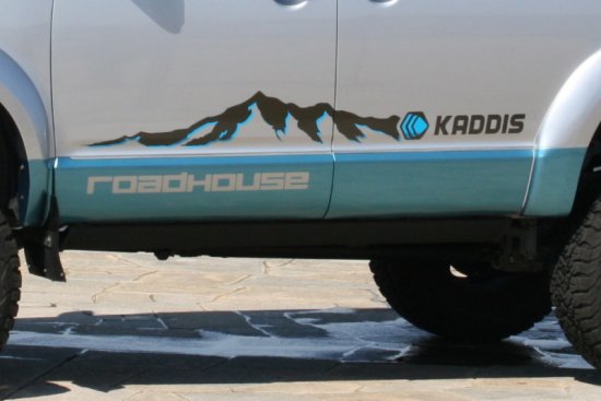 ロードハウスKADDIS サイドデカール 左右1台分セット 1500 ガンメタ/ブルー