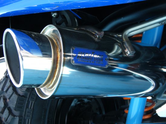 ジムケンタックジムニー JB23 ヘリテージ左出しマフラー(マフラー認証制度適合モデル)