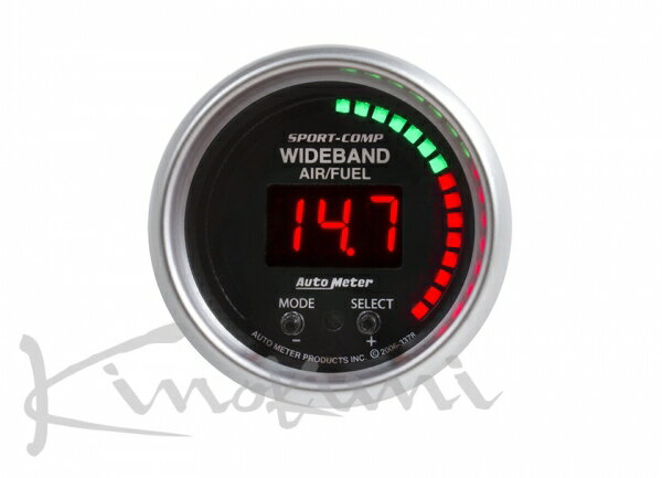 キノクニキノクニ Kinokuni オートメーター ワイドバンドAFレシオ計/E(10:1〜20:1)52Φ BK/RP