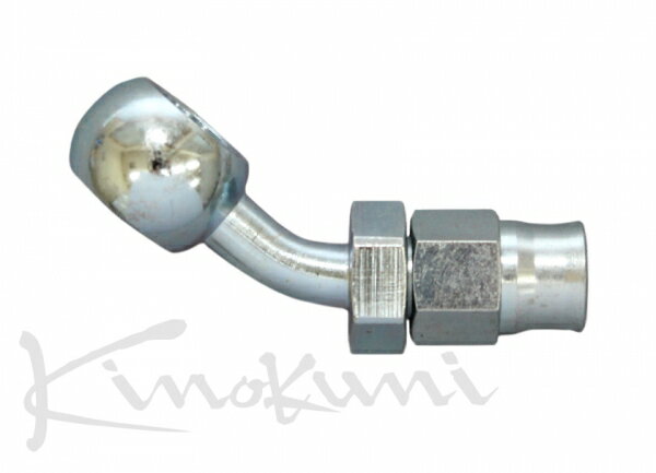 キノクニキノクニ Kinokuni ブレーキホースエンド ST ＃3-バンジョーID10Φ・ロング 45度