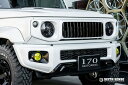 シックスセンスジムニーシエラ JB74 エクスプロージョン フロントグリル FRP製 塗分け塗装済 ミディアムグレー (ZVL)×ダクト部 艶有りブラック(2)