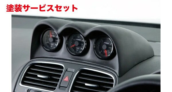 カラー番号をご指定下さい VW GOLF VI | メーターカバー / メーターフード【ガレージベリー】GOLF 6 R 3連メーターパネル カーボン製