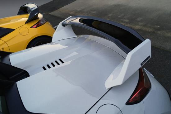 ノブレッセS660 可変式リアウイング FRP/カーボン製 塗装済 ブラック (202)/クリアー