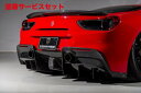 当社塗装品 エイムゲインフェラーリ 488GTB F142B AIMGAIN SPORT リアハーフアンダースポイラー
