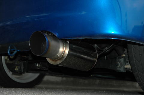 ノブレッセEdix 前期 無限バンパー専用 砲弾タイコ マフラー タイプSテール (中間タイコ無) オールステン/2WD/1700cc