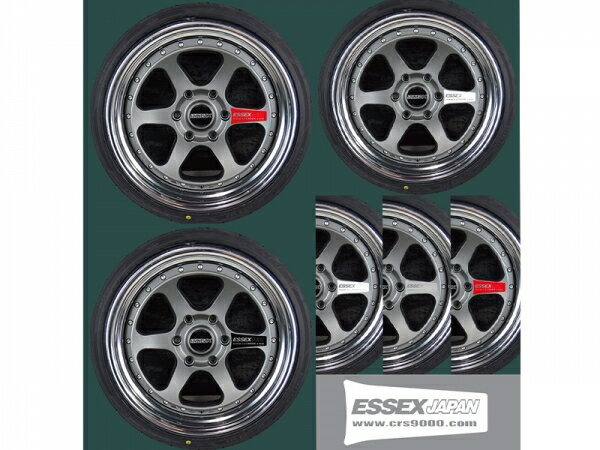 エセックスCRS シーアールエス ES EL18・19インチ用ホイールステッカー シルバーメッキ