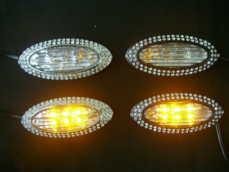 エアーズロックジャパンエクストレイル T31 クリスタル サイドマーカー 6LED クローム