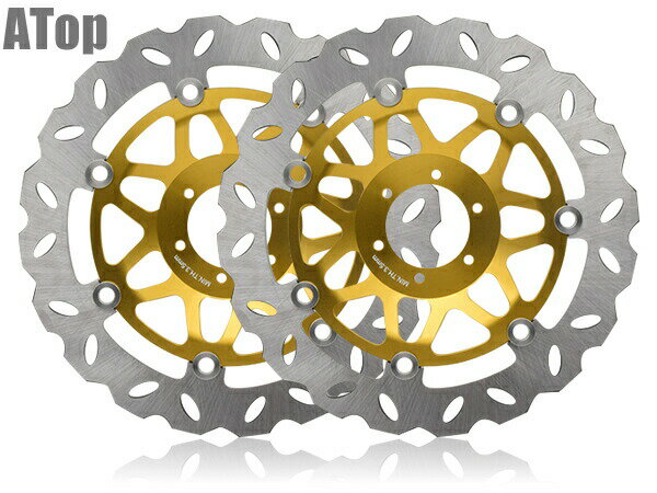 フローティングディスク VFR400R RVF400 CBR400RR CB400SF CBR600F VFR750F CBR900RR VTR1000F ウェーブディスク 2枚 カスタム パーツ