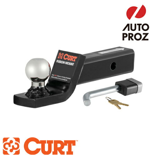 CURT 正規品 トレーラーヒッチ用 トーイングスターターキット 2インチボール付ボールマウント ロックピ..