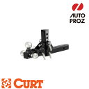 CURT 正規品 トレーラーヒッチ用 アジャスタブルトライボールマウント 2インチ角 最大5.75インチライズ 最大5.75インチドロップ メーカー保証付