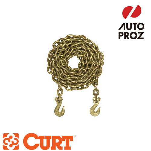 CURT 正規品 セーフティチェーンアセンブリ 5/16インチ×234インチ 最小ブレーキホース：18800LB メーカー保証付
