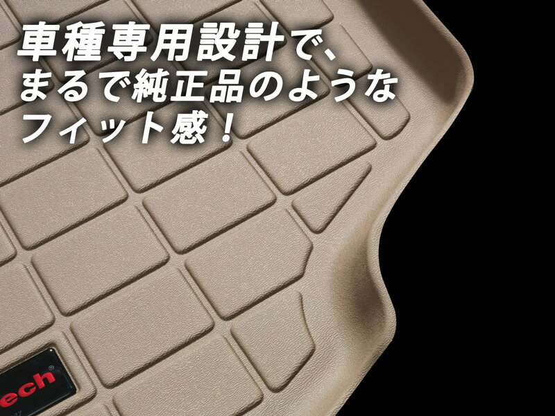 【エントリーで最大P34倍】[Weathertech 正規品] ジープ レネゲード 2014年式以降現行 フロアマット/フロアライナー2列目 ブラック