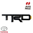 【25日限定！抽選で全額ポイント還元】 USトヨタ 純正品 trd TOYOTA 全年式 全車種対象 TRDエンブレム ブラック