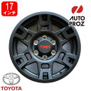 USトヨタ 純正品 trd TRD 17インチホイール マットブラック 4本セット 150系プラド FJクルーザー 215サーフ JWL刻印あり