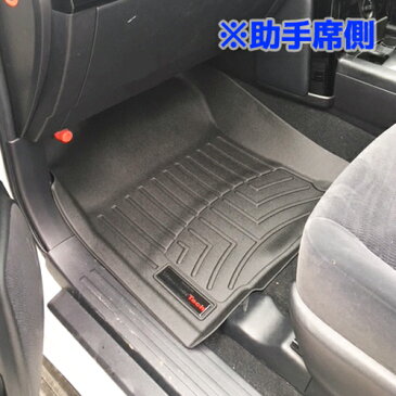 [WeatherTech 正規品] ランドクルーザープラド 150系 右ハンドル用 1列目 フロアマット/フロアライナー マイナーチェンジ後にも適合 ブラック