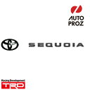 USトヨタ 純正品 TOYOTA セコイヤ タンドラ 2020-2022年式 TRD Pro ブラックアウト エンブレム オーバーレイ ツヤあり