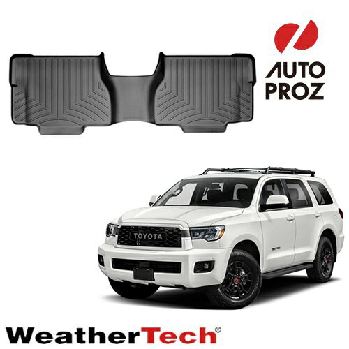 フロアマット トヨタ セコイヤ バケットシート センターコンソールあり車両 2008年式以降現行 2列目 フロアライナー ブラック Weathertech 正規品