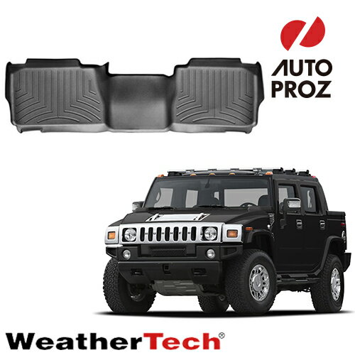 フロアマット ハマー H2 SUT 2005-2010年式 2列目 フロアライナー ブラック WeatherTech ウェザーテック 正規品