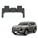 フロアマット トヨタ ランクル 300 7人乗り 2021年以降現行 2列目 フロアライナー ブラック WeatherTech ウェザーテック 正規品