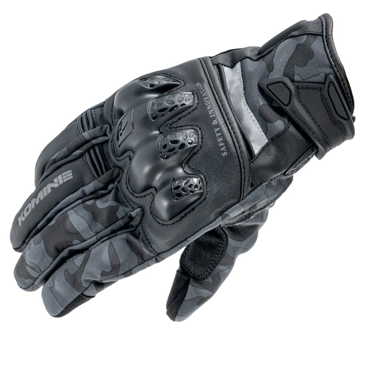 コミネ(KOMINE) GK-855 プロテクトウインドプルーフウォームグローブHG BLACK CAMO XLサイズ