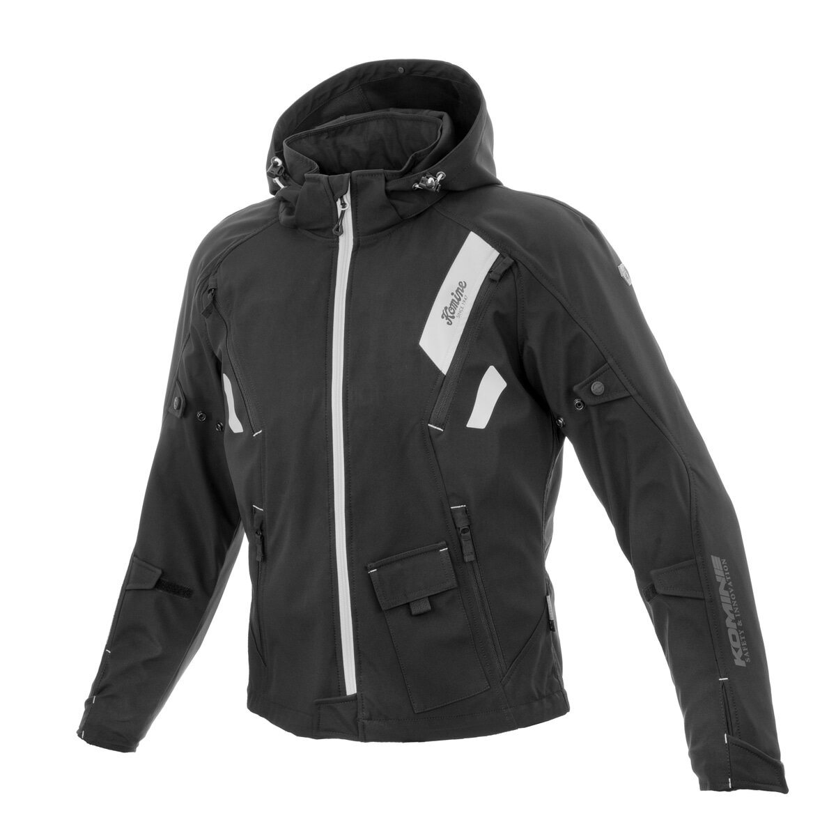 コミネ(KOMINE) JK-637 エニグマG2ソフトシェルジャケットソリアーノ2 Black Sサイズ