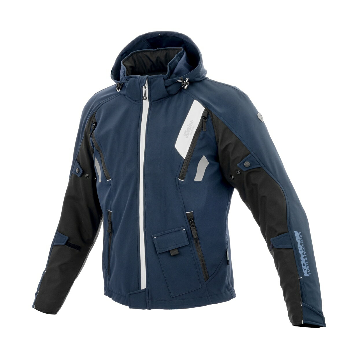 コミネ(KOMINE) JK-637 エニグマG2ソフトシェルジャケットソリアーノ2 NAVY XLサイズ