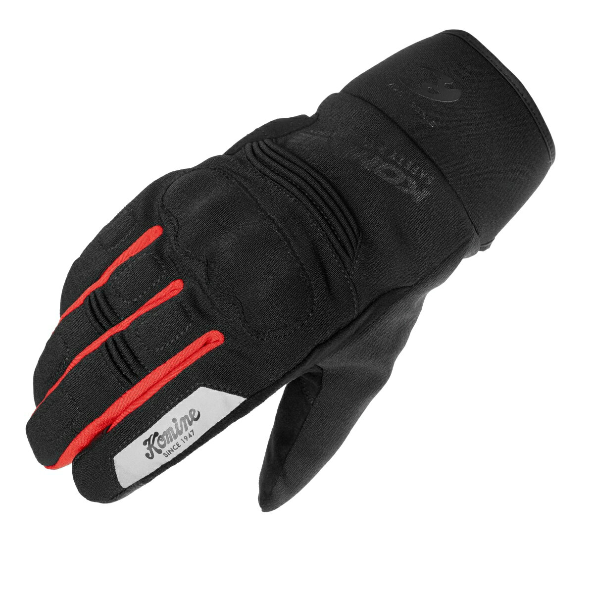 コミネ KOMINE GK-859 プロテクトウインターグローブ-ランパート Black Red 2XLサイズ