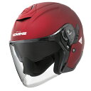 コミネ HK-172 FL コンポジット FRP ジェットヘルメット Mat Metal Red Lサイズ(2)