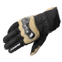 コミネ (KOMINE) GK-821 カーボンプロテクトウインドプルーフグローブ Beige XLサイズ(2)