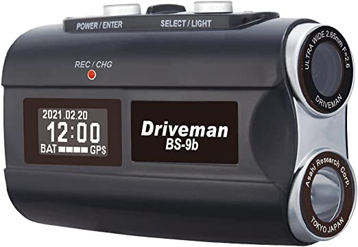 Driveman(ドライブマン) BS-9b-B-CP（ビーエスナインビー）バイク用ドライブレコーダー ブラック microSDカード（16GB）付属