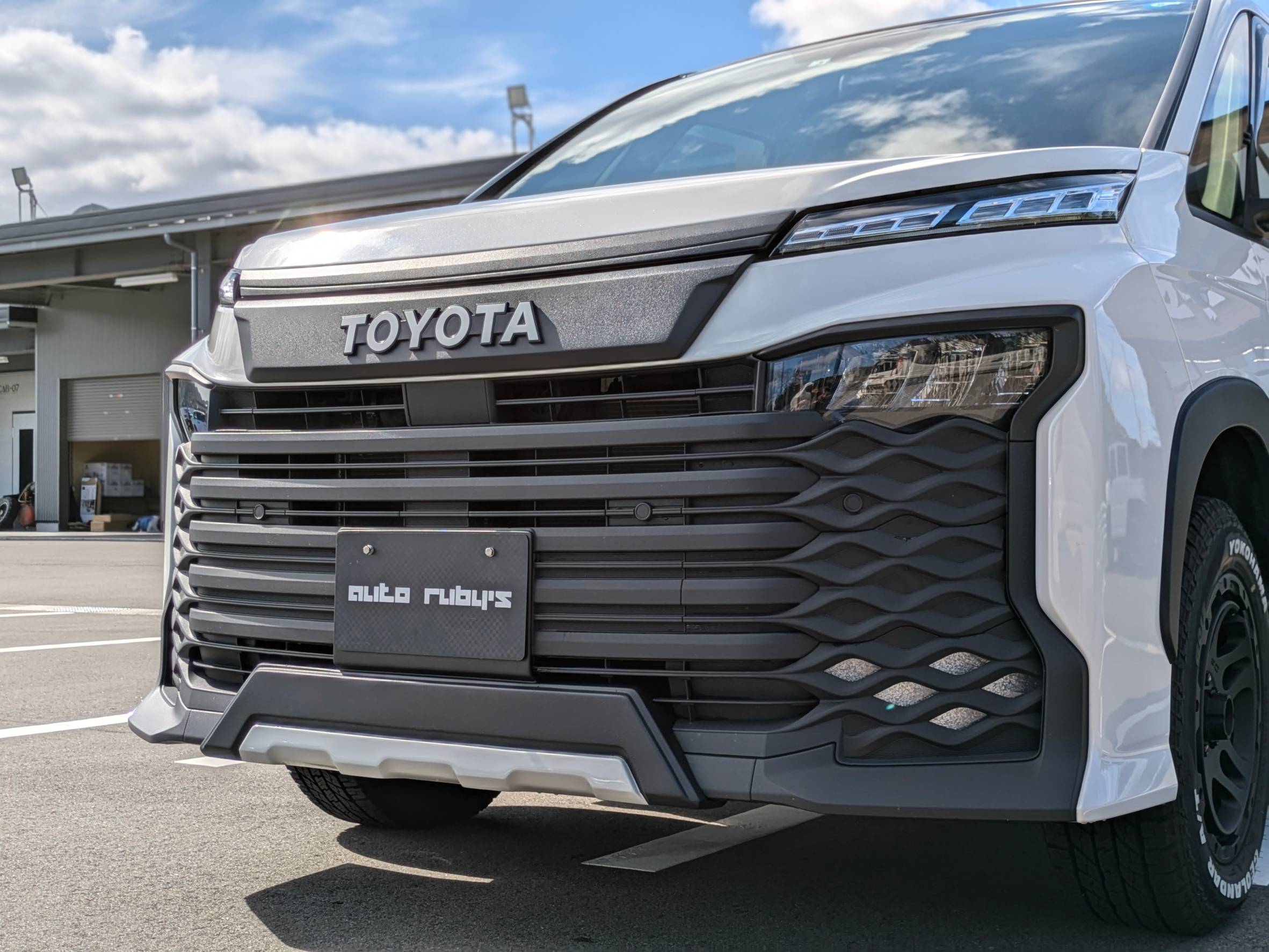 90系ヴォクシー専用 フロントバンパーガードガーニッシュ FRP ミニバンカスタム トヨタ VOXY 3